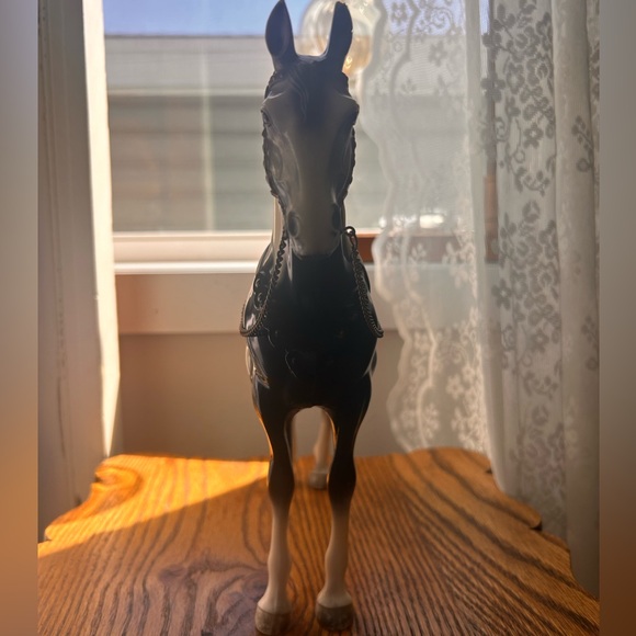 Vintage 1950s Breyer black/white western horse - Picture 3 of 14